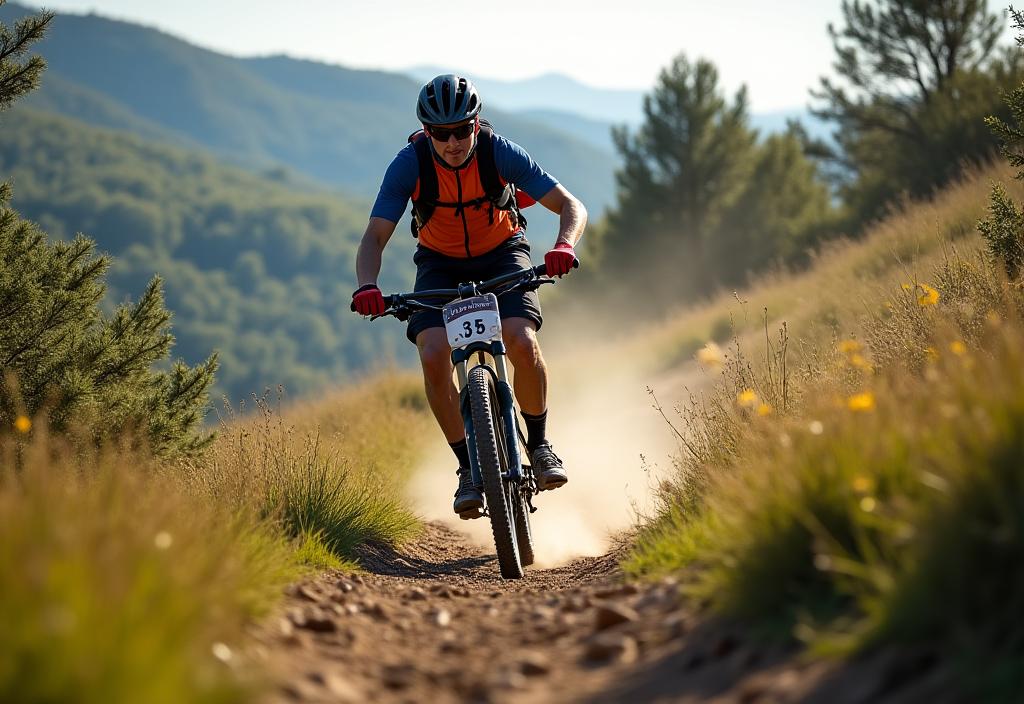 Mountain bike sui sentieri delle colline toscane